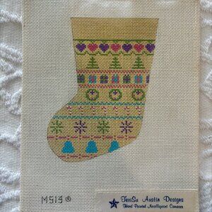 Christmas Needlepoint Stocking by TeriSu Austin Designs